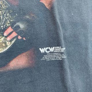 Vintage 1998 WCW Goldberg wrestling promo tee L