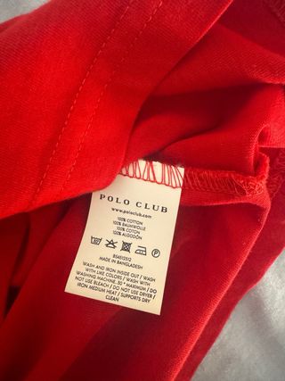Camiseta Polo Club roja