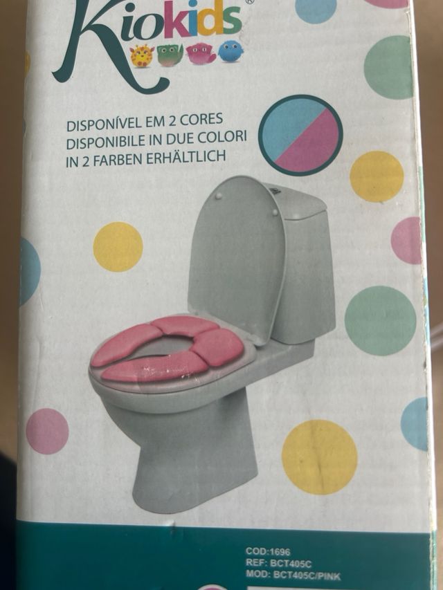 Asiento reductor infantil WC rosa