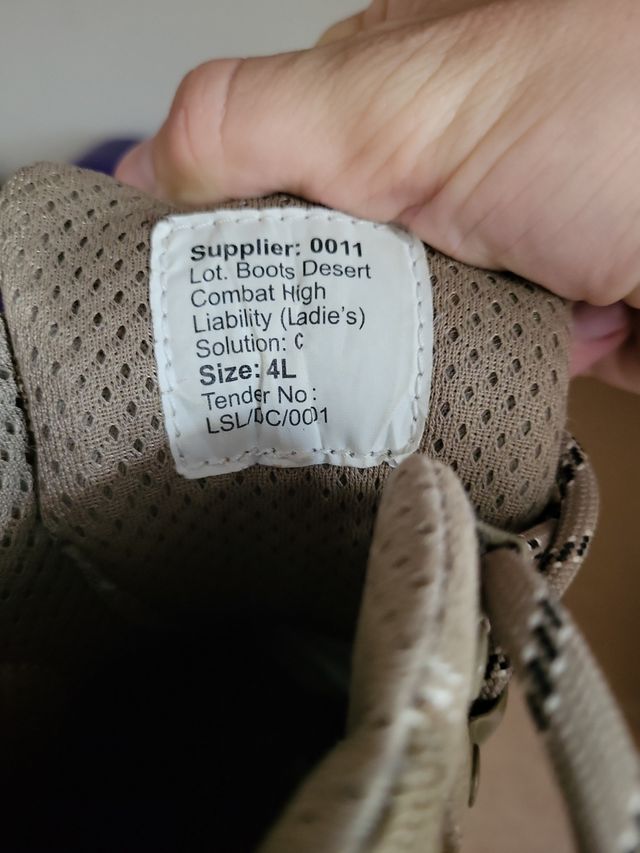 Botas ITURRI militares beige. Talla 37