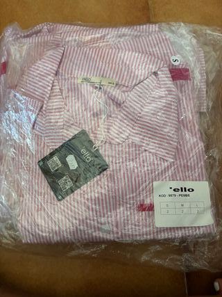 Camisa Rayas Rosa Oversize