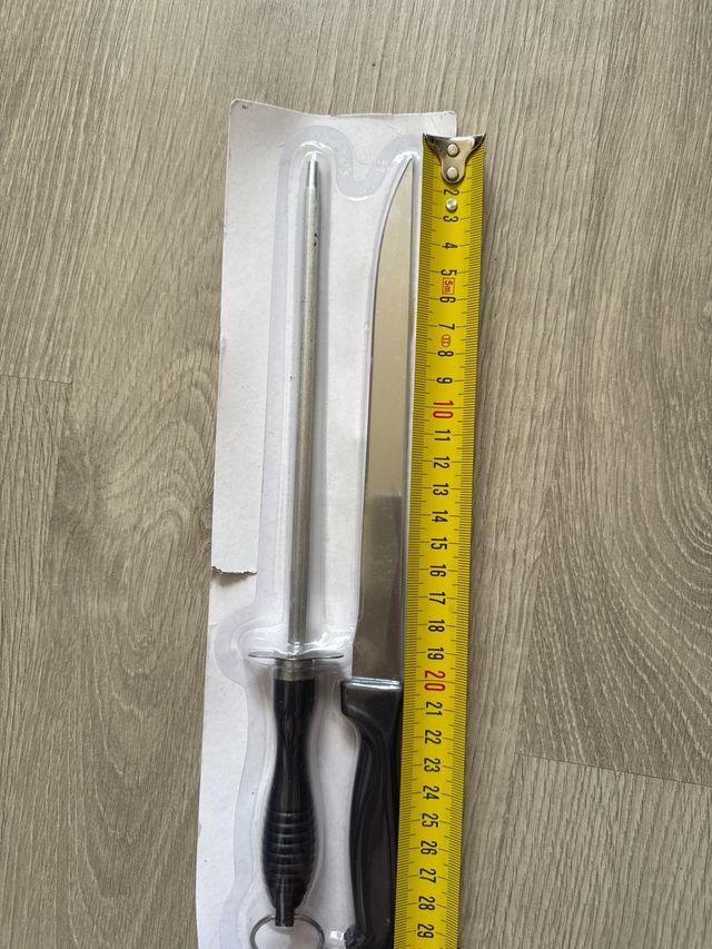 Cuchillo jamonero + afilador