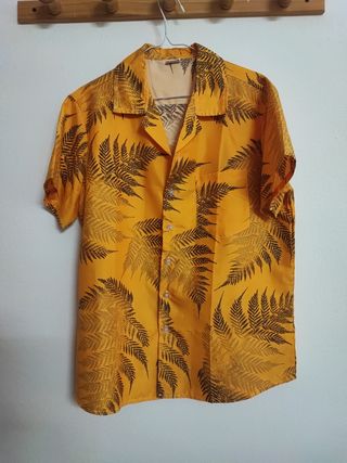 Camisa hawaiana amarilla - Talla L
