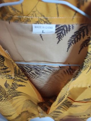Camisa hawaiana amarilla - Talla L