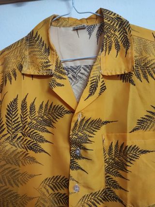 Camisa hawaiana amarilla - Talla L