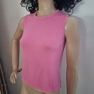 Canotta rosa vintage donna