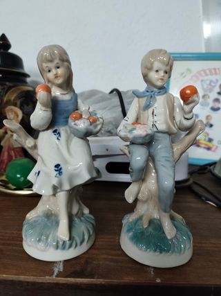 Pareja figuras porcelana