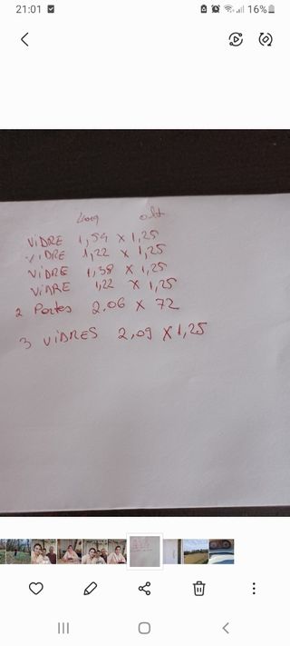 Ventanas aluminio   para una casa 100euro por unid