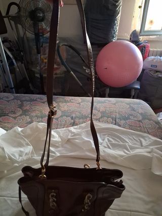 Borsa The Bridge in pelle cuoio  marrone