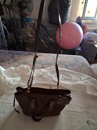 Borsa The Bridge in pelle cuoio  marrone