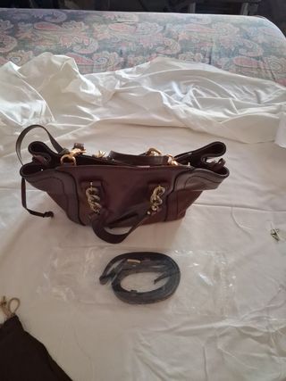 Borsa The Bridge in pelle cuoio  marrone