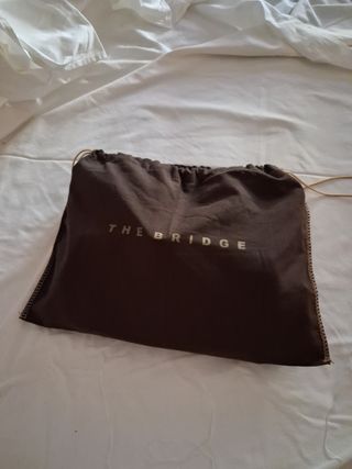 Borsa The Bridge in pelle cuoio  marrone