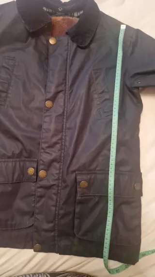 Abrigo Barbour azul T-12 años.