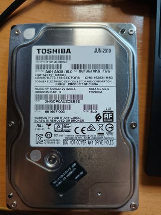 Disco Duro Toshiba 500GB SATA