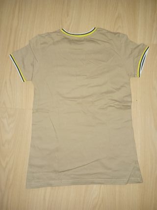 Camiseta Nukutavake beige-amarilla