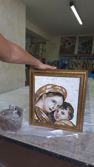 Mosaico Madonna col Bambino