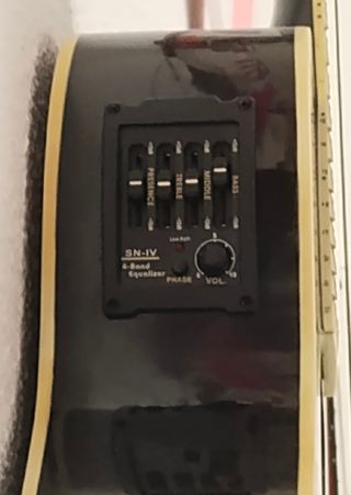 Guitarra acústica negra SN-IV
