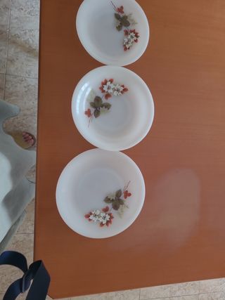 35 Platos Arcopal Blancos - Flores
