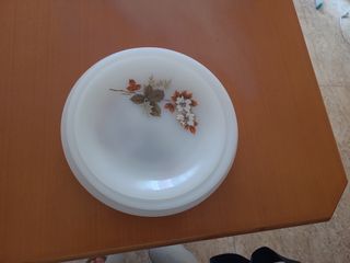 35 Platos Arcopal Blancos - Flores