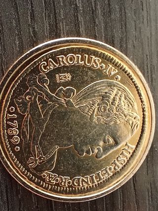 Moneda oro Carlos IV 1789
