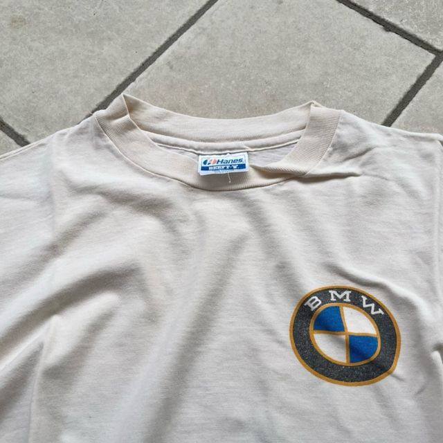 Vintage 90s BMW Hanes single stitch promo tee L