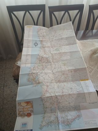Mapa Portugal: Lisboa & Oporto