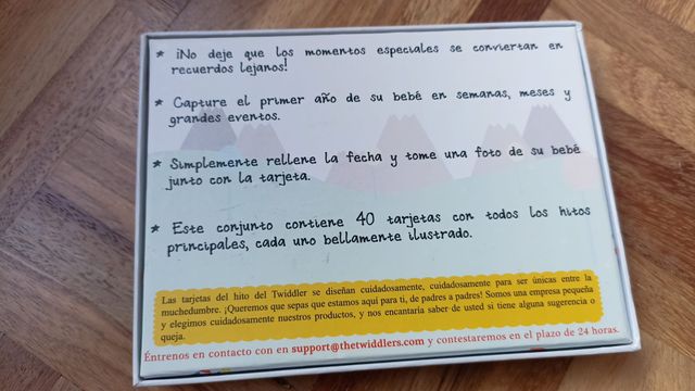 Tarjetas Milestone 1er Año