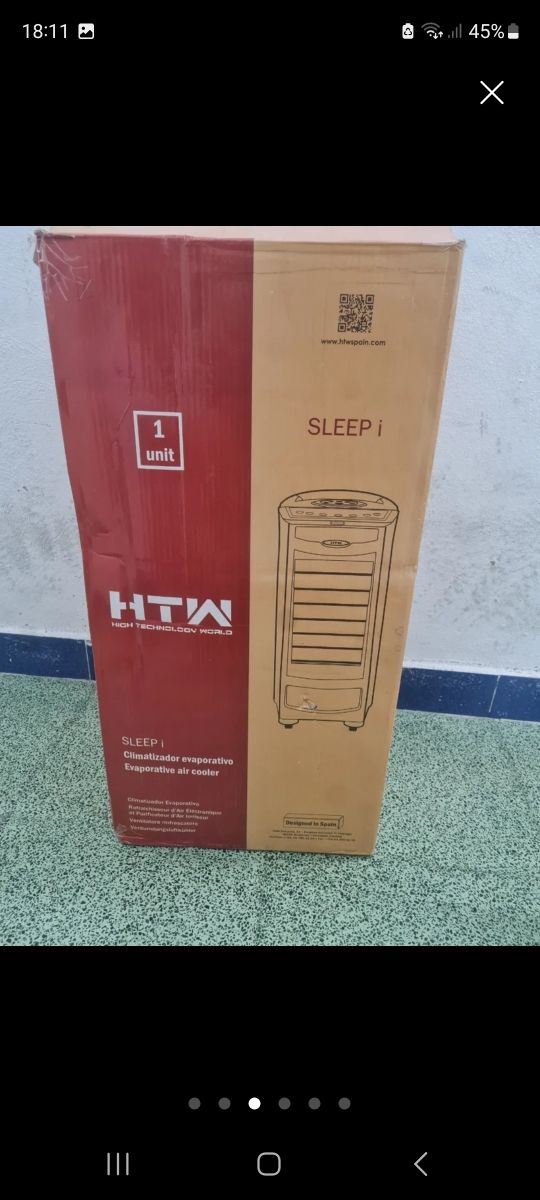 Ventilador purificador HTM blanco