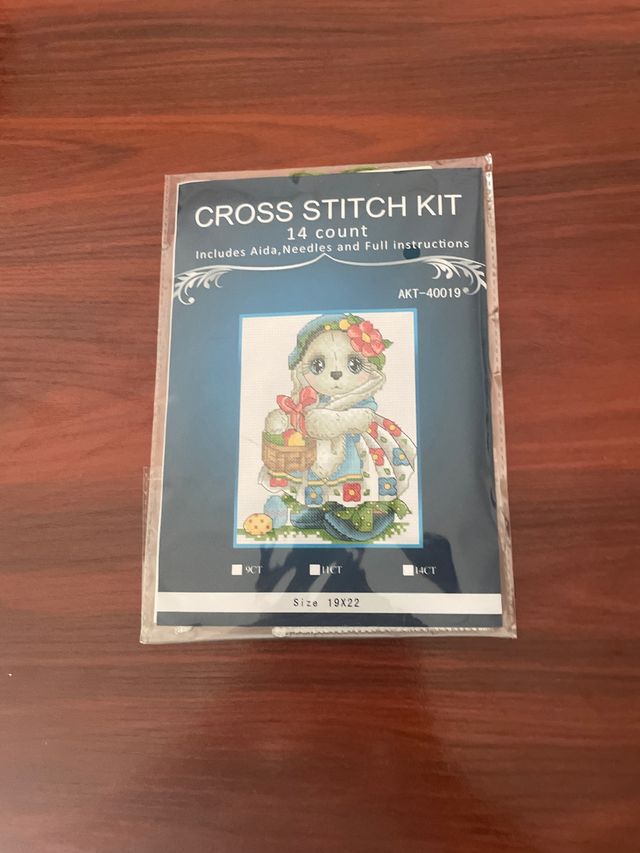 Kit punto de cruz 14ct - AK-40019