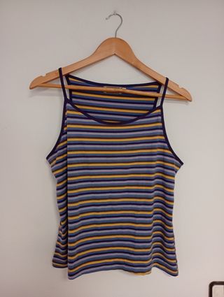 Camiseta rayas multicolor tirantes