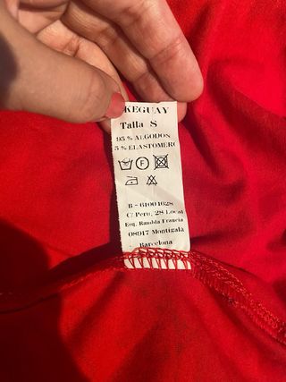 Camiseta roja tirantes 