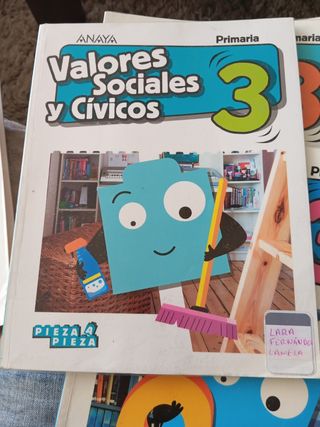Libro Valores Sociales y Cívicos 3º Primaria