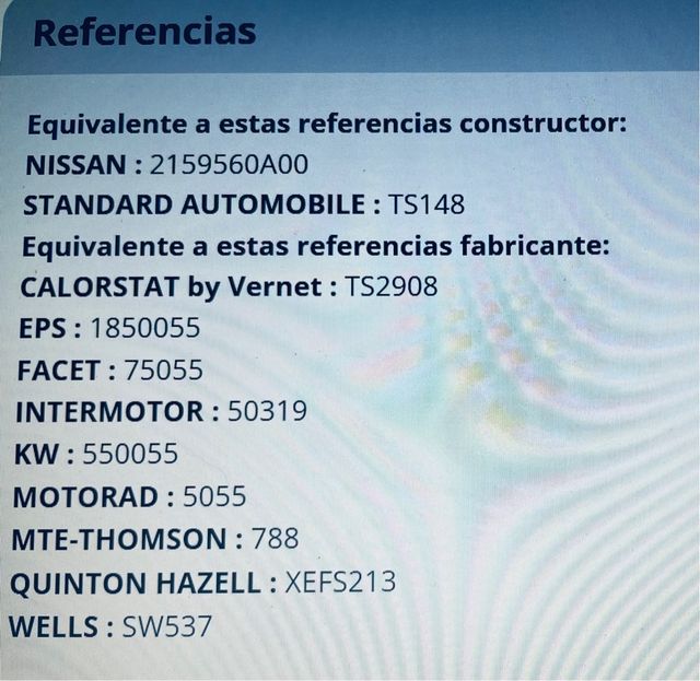 Sensor Temperatura Nissan Sunny FAE 37530