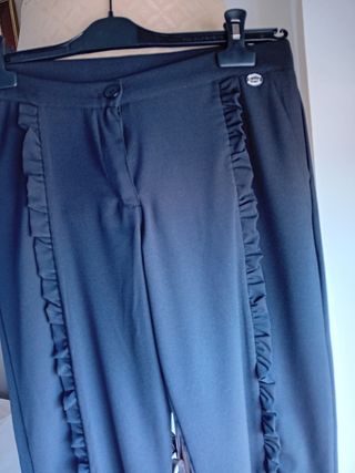 Pantaloni Biblos neri a ruches