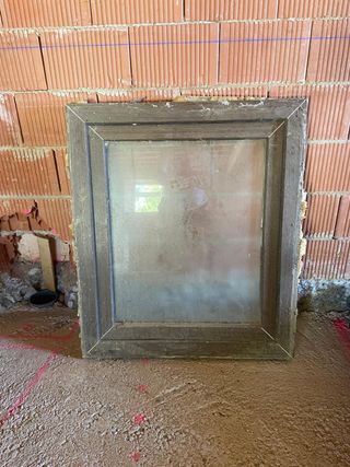 Ventanas PVC imitación madera usadas NEGOCIABLE