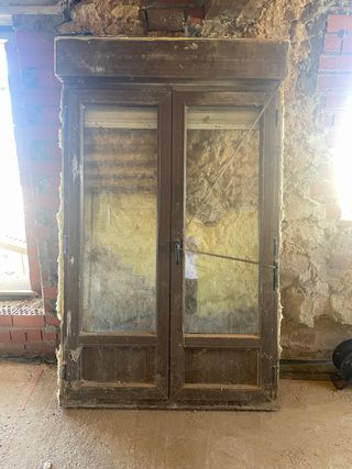 Ventanas PVC imitación madera usadas NEGOCIABLE