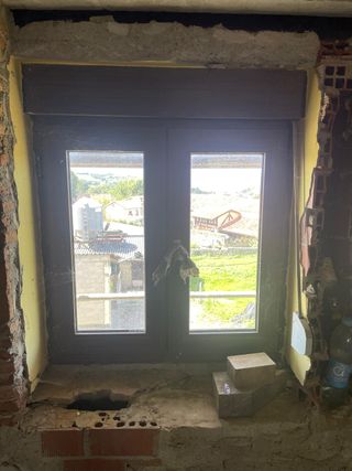 Ventanas PVC imitación madera usadas NEGOCIABLE