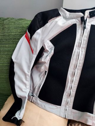 Chaqueta moto RST - Blanca y Negra