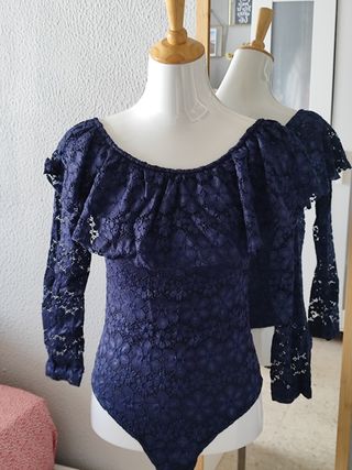 Body encaje azul - Talla S