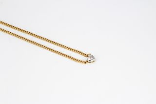 Gargantilla De Oro Combinado De 18K Con Diamantes.. Ref: 030-02-00999