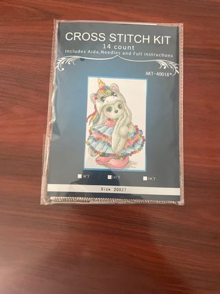 Kit punto de cruz Unicornio