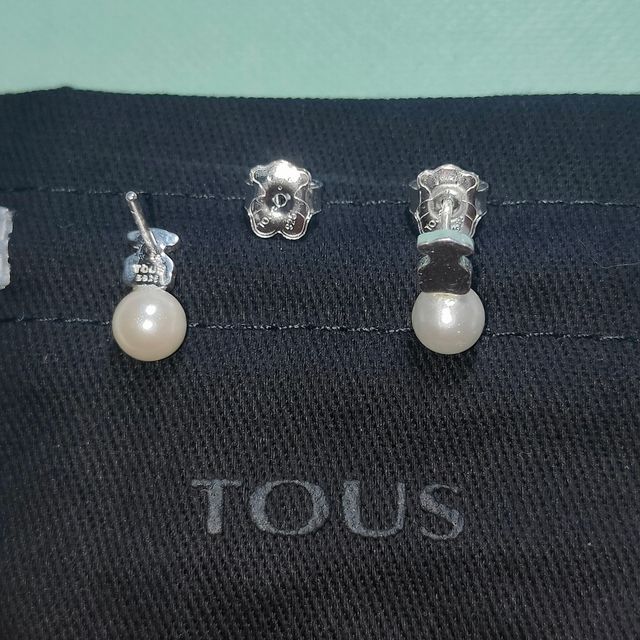 Pendientes Tous Plata Rosa