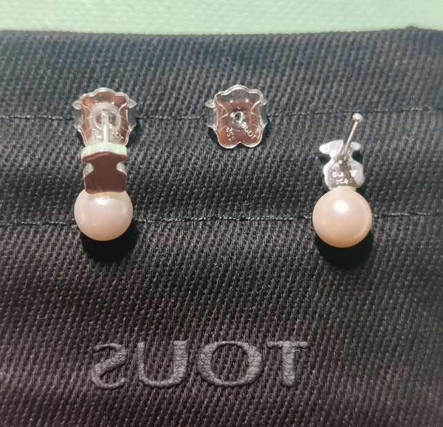 Pendientes Tous Plata Rosa