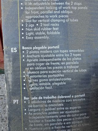 Banco plegable portátil ligero