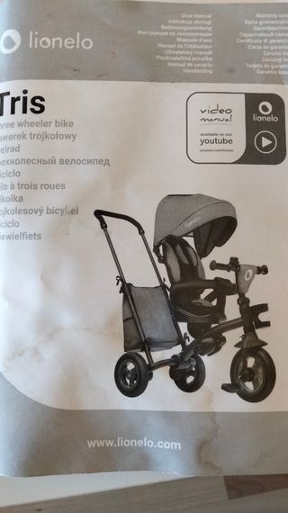 Triciclo Lionelo Tris: 2 en 1