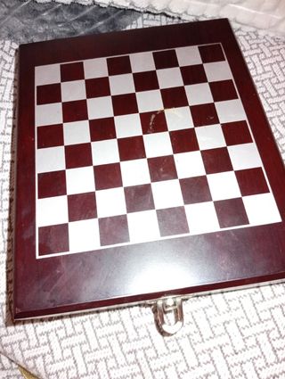 Juego Ajedrez Vino - Tablero Madera