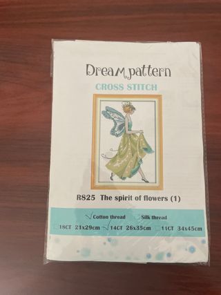 Kit punto de cruz hada R825