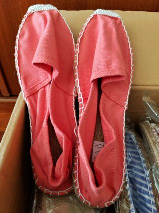 Alpargatas esparto boda - rosa, azul, verde...