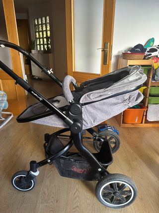 Capazo convertible silla paseo Rocking Baby 2 Gris