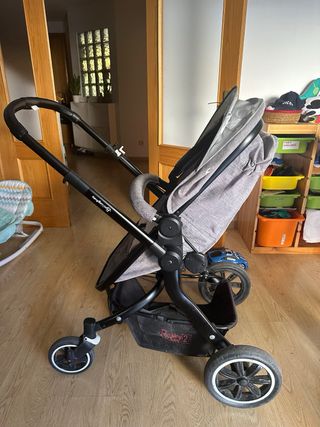 Capazo convertible silla paseo Rocking Baby 2 Gris